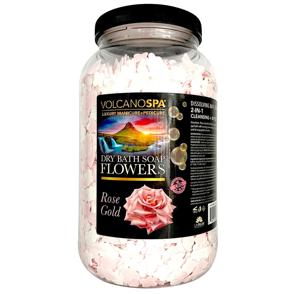 Volcano Spa Dry Bath Soap Flowers 1G - Rose Gold - DTK Nail Supply