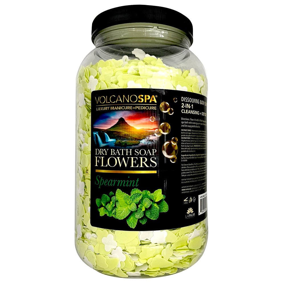 Volcano Spa Dry Bath Soap Flowers 1G - Spearmint Eucalyptus - DTK Nail Supply