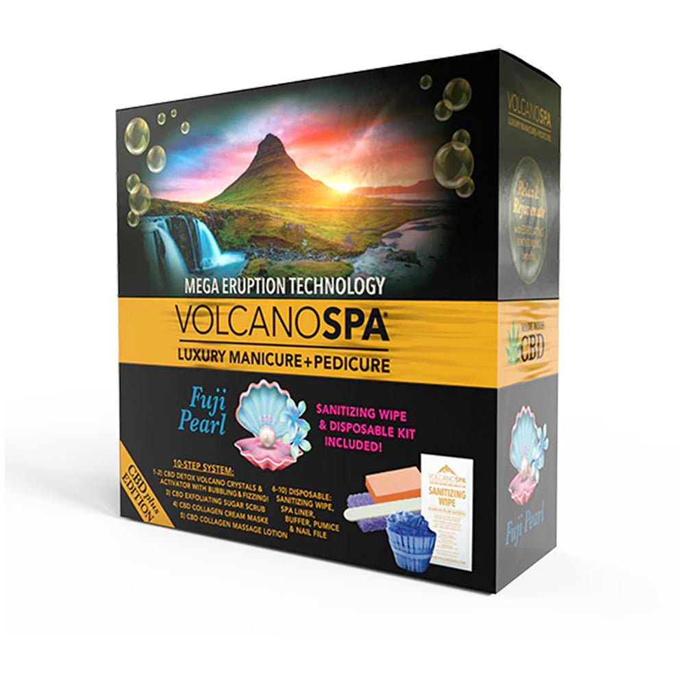 Volcano Spa Fuji Pearl - Pedicure Spa Kit CBD (10 step) - DTK Nail Supply