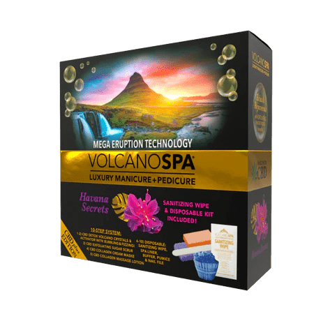 Volcano Spa Havana Secrets Pedicure Kit - Pedicure Spa Kit CBD (10 step) - DTK Nail Supply