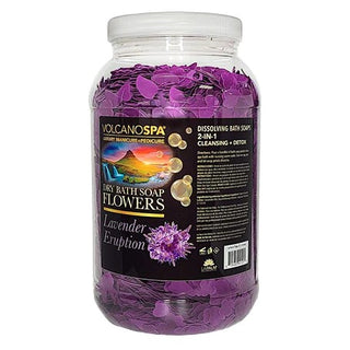  Volcano Spa Dry Bath Soap Flowers 1G - Lavender by La Palm sold by DTK Nail Supply