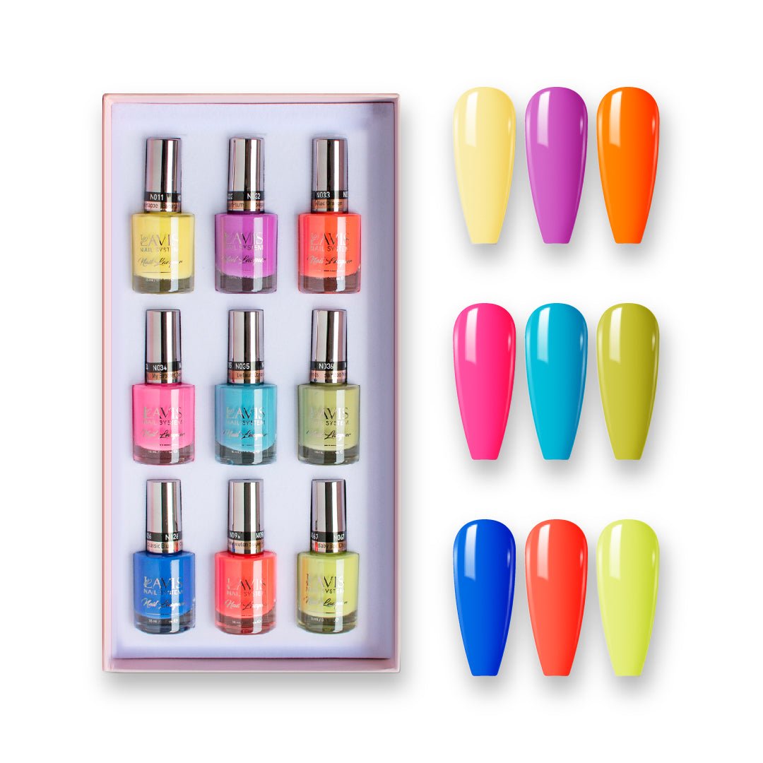 WHEN IN TOKYO - Lavis Holiday Nail Lacquer Collection: 011; 026; 032; 033; 034; 035; 036; 067; 096 - DTK Nail Supply