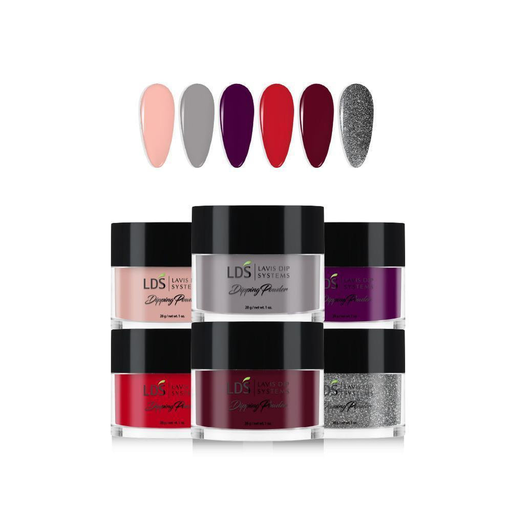  LDS Winter Collection 1oz/ea (06 Colors): 014, 065, 127, 137, 013, 046 by LDS sold by DTK Nail Supply