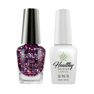  SNS Gel Nail Polish Duo - WW02 Glitter, Multi Colors by SNS sold by DTK Nail Supply