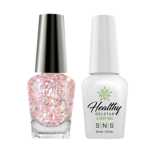 SNS Gel Nail Polish Duo - WW08 Glitter, Multi Colors by SNS sold by DTK Nail Supply