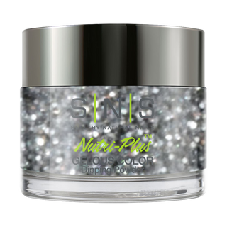  SNS Dipping Powder Nail - WW12 - Alaskan Cruise - Glitter, Silver Colors by SNS sold by DTK Nail Supply
