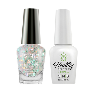  SNS Gel Nail Polish Duo - WW19 Glitter, Multi Colors by SNS sold by DTK Nail Supply